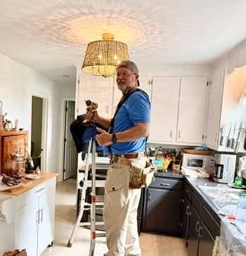 light fixture installation